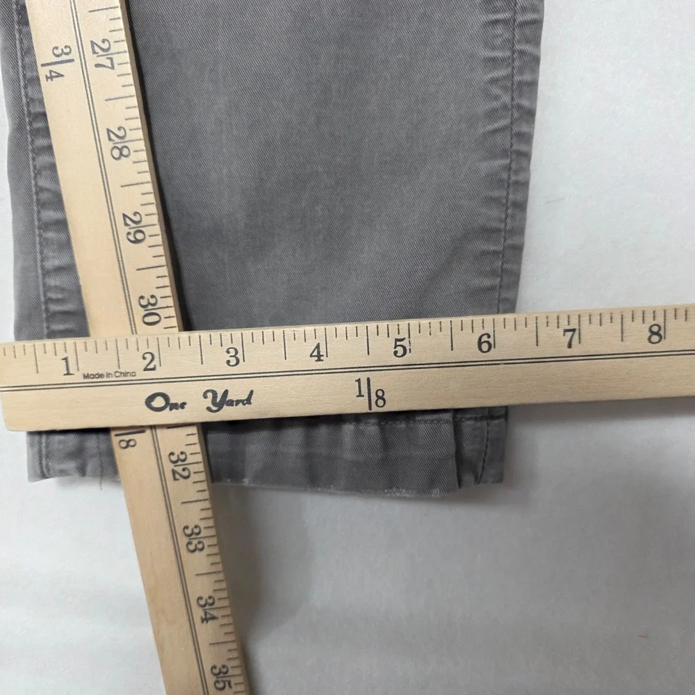 American Eagle Chino Pants Mens 30x36 Gray Next Level Flex Slim Straight Stretch